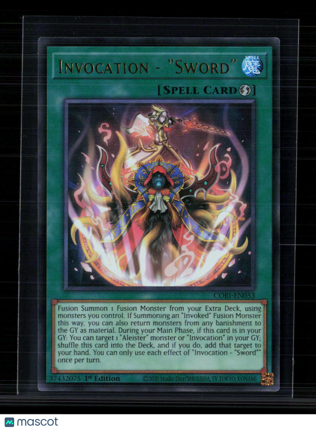 Yu-Gi-Oh! Invocation - "Sword" Chaos Origins Ultra Rare • CORI-EN053 1st Edition