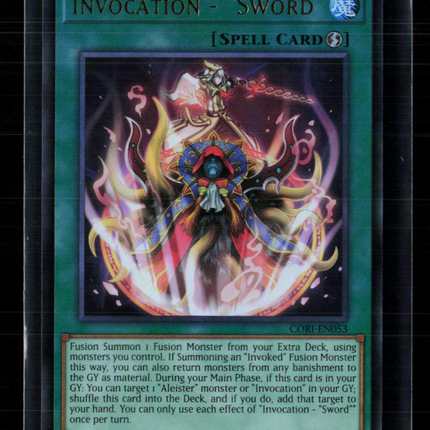 Yu-Gi-Oh! Invocation - "Sword" Chaos Origins Ultra Rare • CORI-EN053 1st Edition