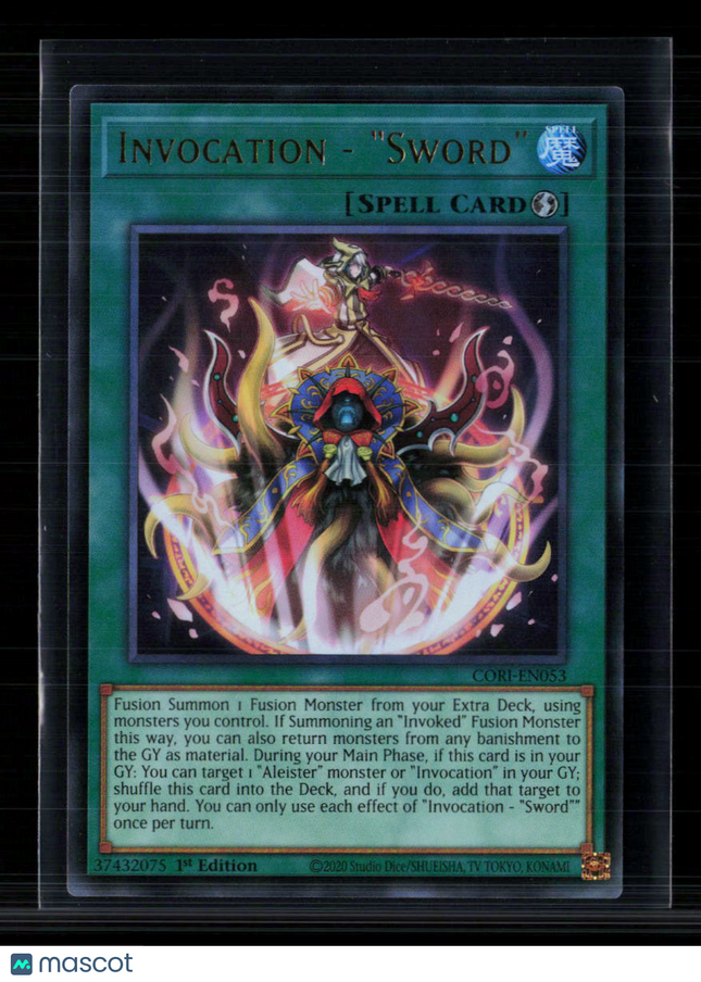 Yu-Gi-Oh! Invocation - "Sword" Chaos Origins Ultra Rare • CORI-EN053 1st Edition