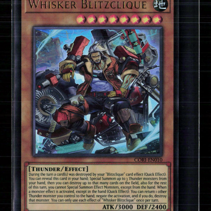 Yu-Gi-Oh! Whisker Blitzclique Chaos Origins Ultra Rare • CORI-EN010 1st Edition