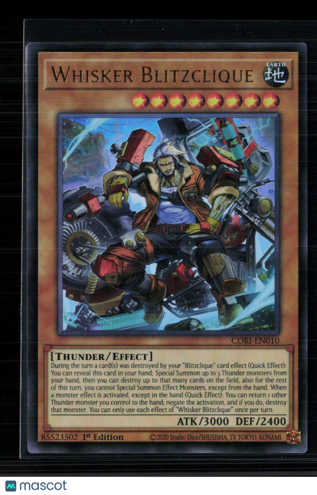 Yu-Gi-Oh! Whisker Blitzclique Chaos Origins Ultra Rare • CORI-EN010 1st Edition