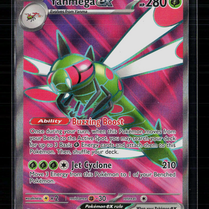 Pokemon 2025 Scarlet & Violet Destined Rivals Yanmega EX FA #206/182