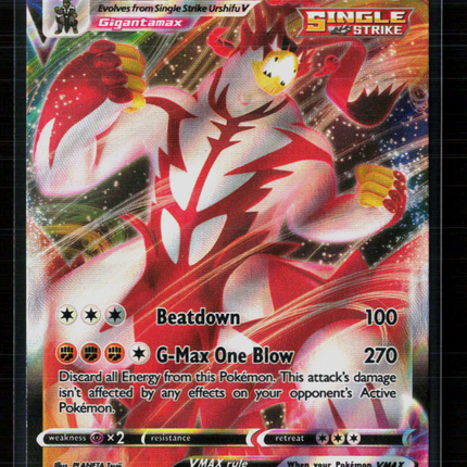 Pokemon 2021 Battle Styles Single Strike Urshifu VMAX #86/163