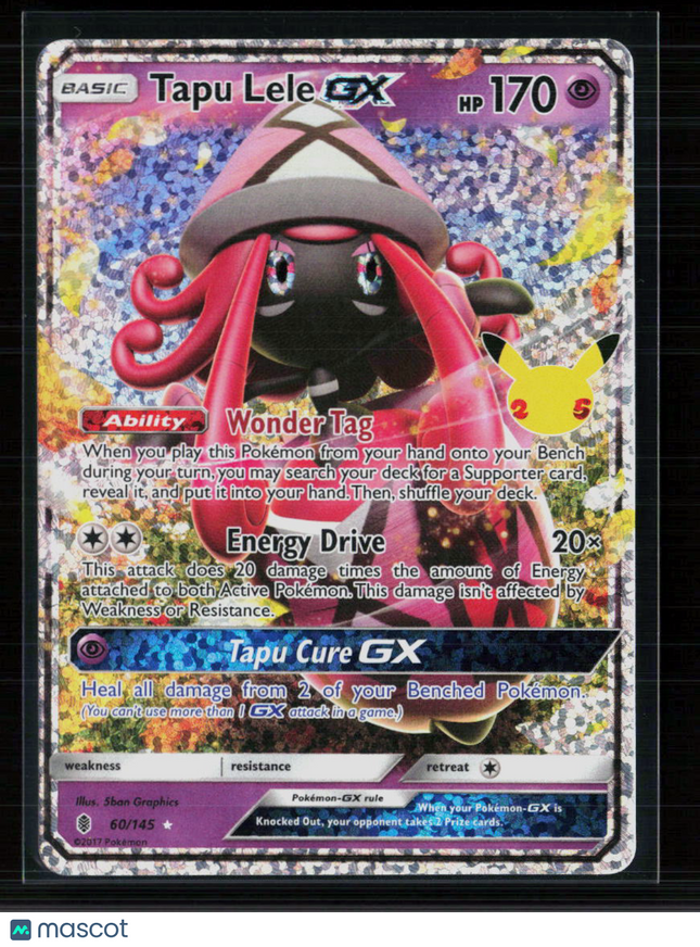 Pokemon Tapu Lele GX Celebrations: Classic Collection 60/145 Holofoil