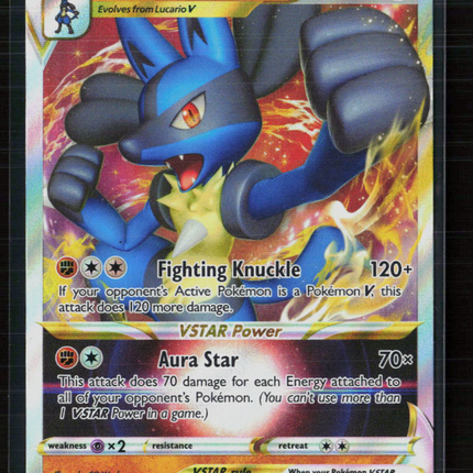 Pokemon 2022 Sword & Shield Lucario VSTAR #SWSH214
