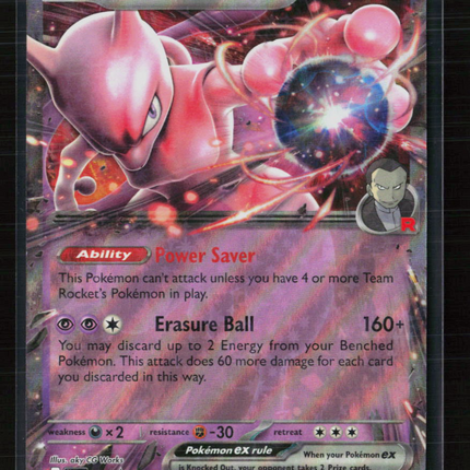 Pokemon 2025 Scarlet & Violet Team Rocket's Mewtwo EX #SVP EN 216
