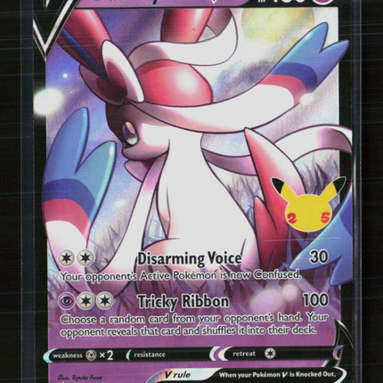 Pokemon 2021 Celebrations Dark Sylveon V FA #SWSH134