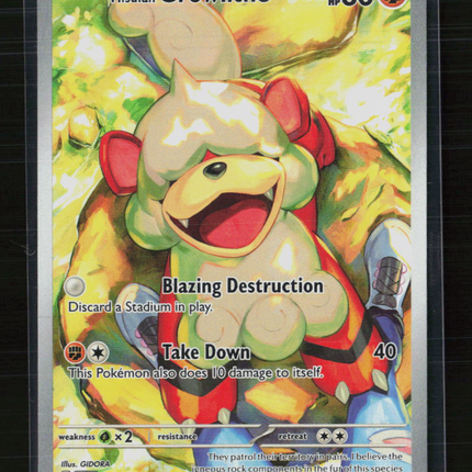 Pokemon 2024 Twilight Masquerade Hisuian Growlithe #181/167