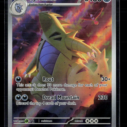 Pokemon 2023 Paldea Evolved Tyranitar #222/193