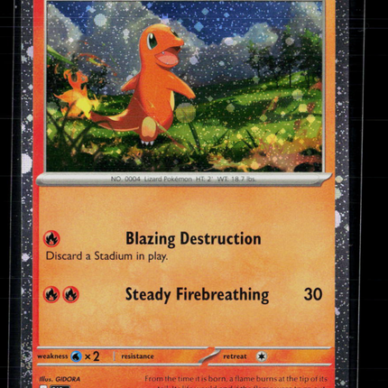 Pokemon 2024 Paldean Fates Charmander #7/91 Cosmos Holo