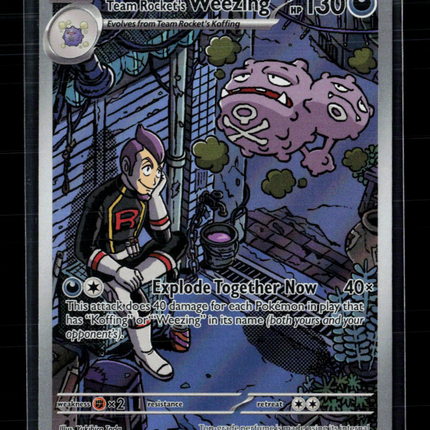 Pokemon 2025 Scarlet & Violet White Flare Team Rocket's Weezing #199/182