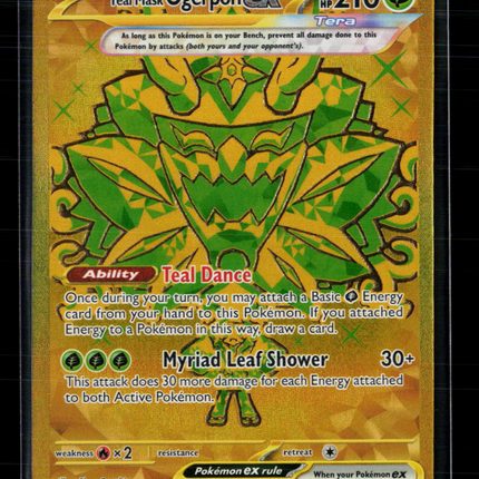 Pokemon 2024 Twilight Masquerade Teal Mask Ogerpon EX Etched HR #177/131