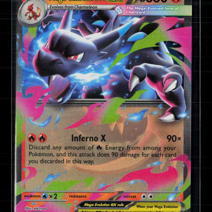 Pokemon 2025 Mega Evolution – Phantasmal Flames Mega Charizard X EX RR #13/94