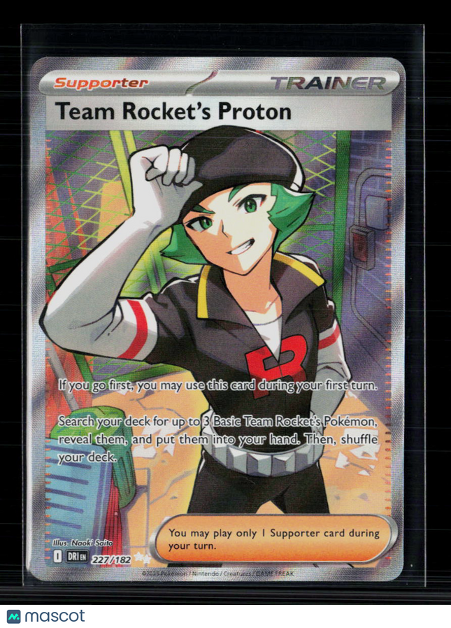 Pokemon 2025 Scarlet & Violet Destined Rivals Team Rocket's Proton FA #227/182