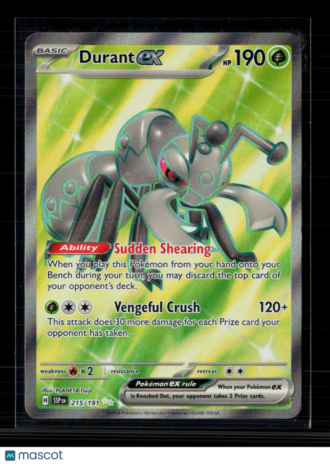 Pokemon 2024 Surging Sparks Durant EX FA #215/191