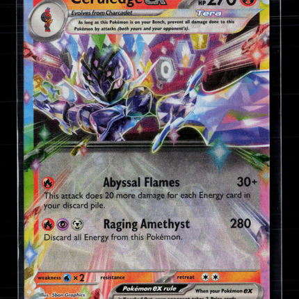 Pokemon 2024 Surging Sparks Ceruledge EX RR #36/191