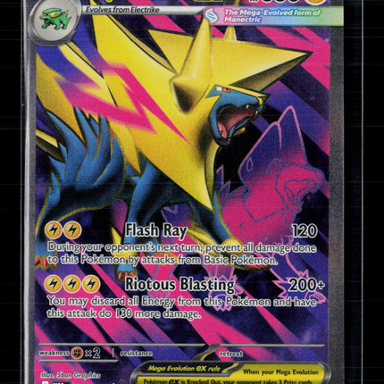 Pokemon 2025 Mega Evolution Mega Manectric EX #158/132