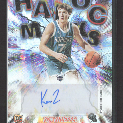 2025 Topps Havoc Marks Kon Knueppel #HM-KK RC Auto Holo