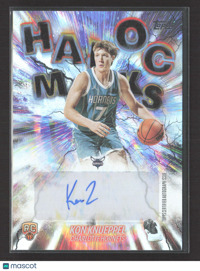 2025 Topps Havoc Marks Kon Knueppel #HM-KK RC Auto Holo