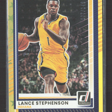 2025 Panini Donruss Lance Stephenson #183 077/149 Yellow