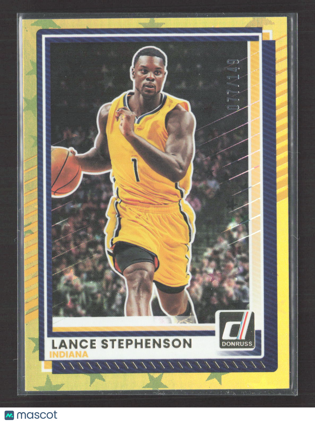 2025 Panini Donruss Lance Stephenson #183 077/149 Yellow