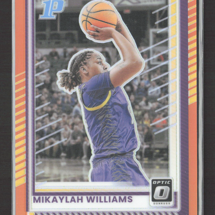 2025 Panini Donruss Optic Mikaylah Williams #47 Orange Prizm 116/175