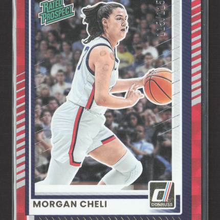 2025 Panini Donruss Basketball Morgan Cheli #61 Red Laser 115/125