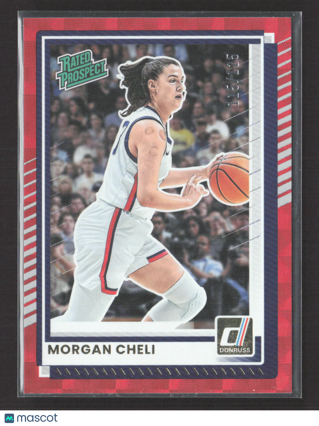2025 Panini Donruss Basketball Morgan Cheli #61 Red Laser 115/125