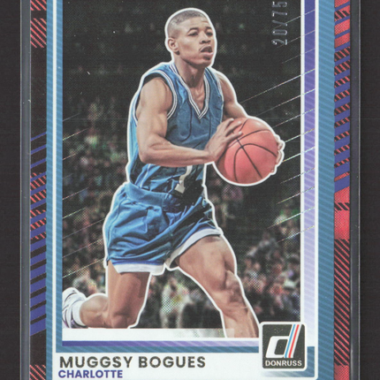 2025 Panini Donruss Basketball Muggsy Bogues #186 Red Plaid /75