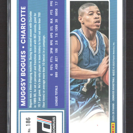2025 Panini Donruss Basketball Muggsy Bogues #186 Red Plaid /75