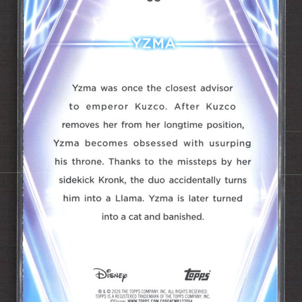 2026 Topps Disney 100 054/150 #38 Yzma