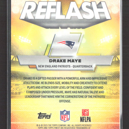 2025 Topps Finest Reflash Drake Maye #RF-5