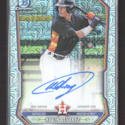 2026 Bowman Chrome Kevin Alvarez #BMA-KA Mojo Refractor Auto