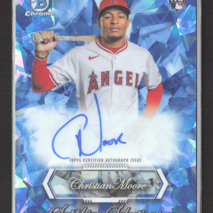 2026 Bowman Chrome Sapphire Selections Christian Moore #SSA-CM RC Auto