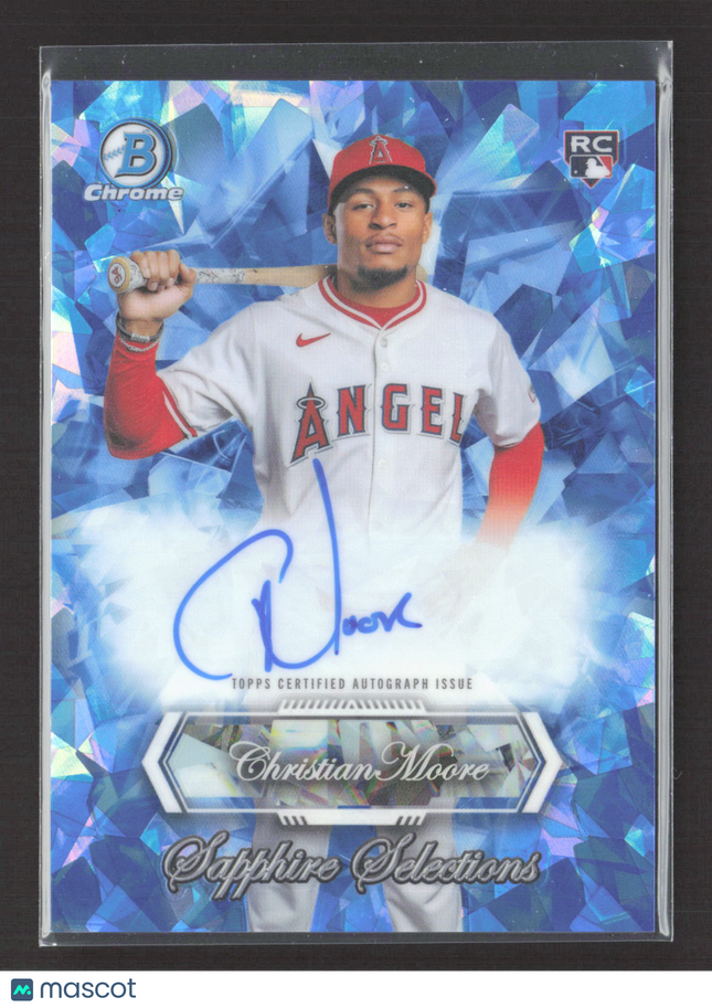 2026 Bowman Chrome Sapphire Selections Christian Moore #SSA-CM RC Auto