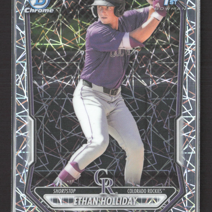2026 Bowman Chrome Ethan Holliday #BCP-1 Lazer Refractor 1st Bowman