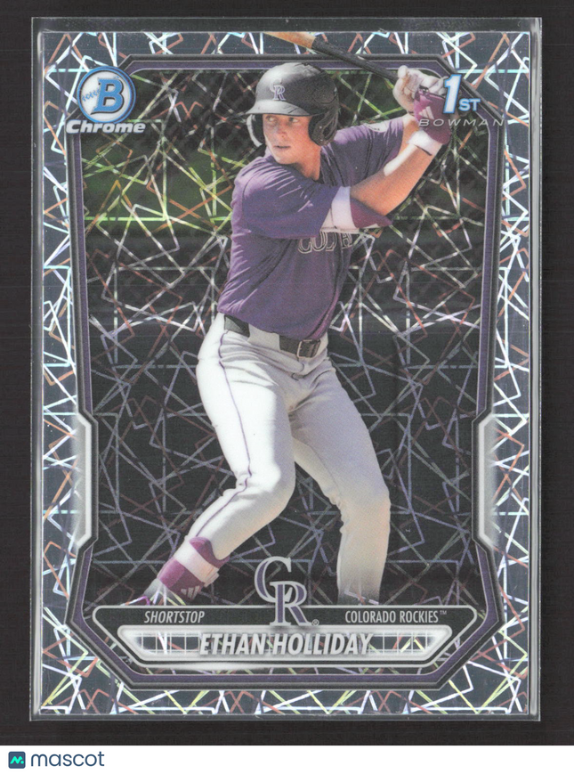 2026 Bowman Chrome Ethan Holliday #BCP-1 Lazer Refractor 1st Bowman