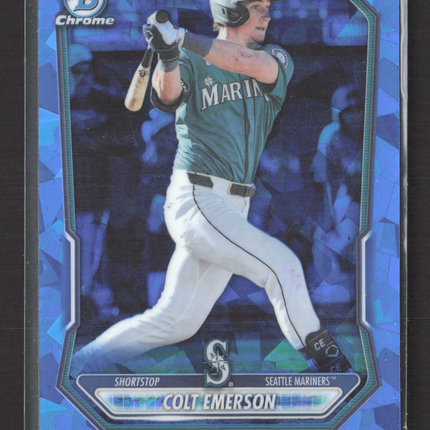 2024 Bowman Chrome Colt Emerson #BCP-108 Blue Sapphire Refractor