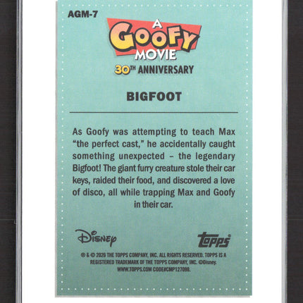 2026 Topps A Goofy Movie 30th Anniversary #AGM-7 Bigfoot