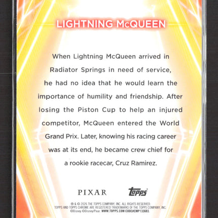 2026 Topps Chrome Disney Pixar #CNE-95 Lightning McQueen