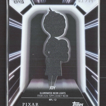 2026 Topps Disney Neon Illuminated Neon Lights #NPL-12 Joy