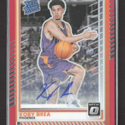 2025 Panini Donruss Optic Koby Brea #28 Red 67/75 Auto