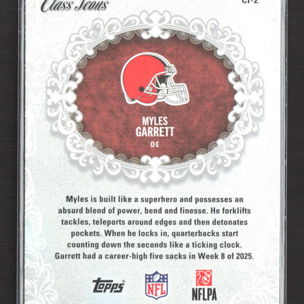 2025 Topps Signature Class Class Icons Myles Garrett #CI-2