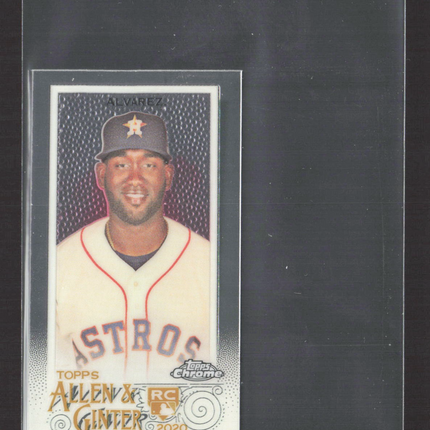 2020 Topps Allen & Ginter Chrome Yordan Alvarez #118 RC Mini