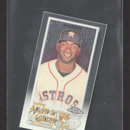 2020 Topps Allen & Ginter Chrome Yordan Alvarez #118 RC Mini