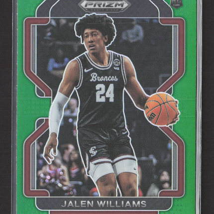 2022 Panini Prizm Draft Picks Jalen Williams #84 Green RC