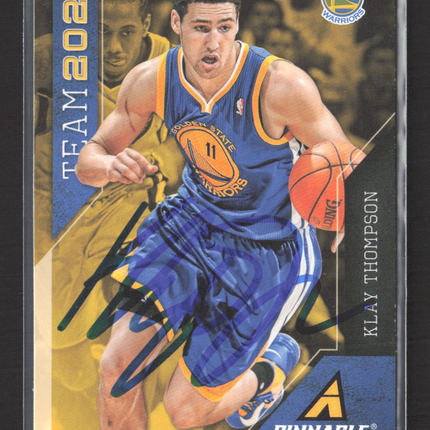 2014 Panini Pinnacle Team 2020 Klay Thompson #27 Auto In Person