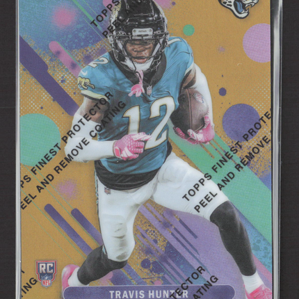 2025 Topps Finest Travis Hunter #22 RC 14/50 Gold W/coating