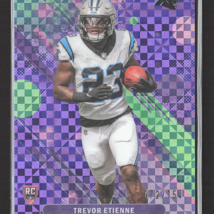 2025 Topps Finest Trevor Etienne #19 Purple Xfractor 072/150 RC