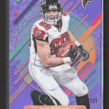2025 Topps Finest Tony Gonzalez #298 Purple Refractor 025/125
